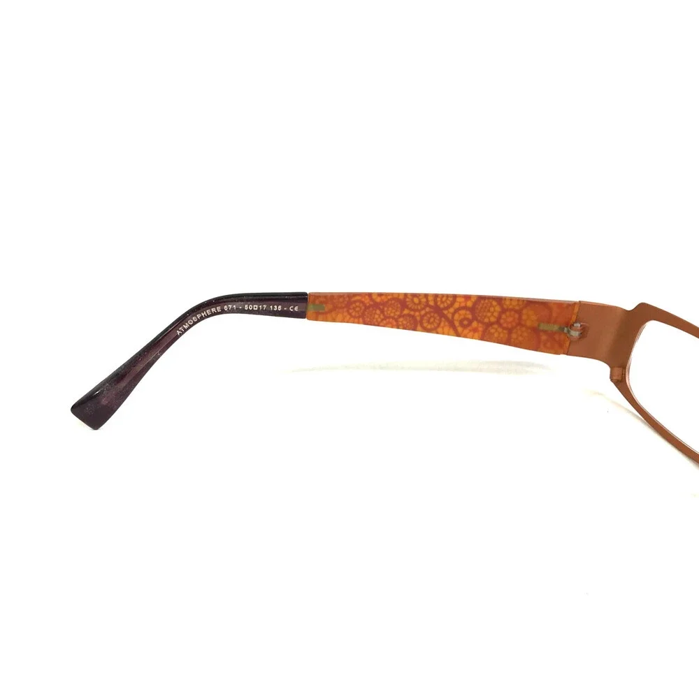 Jean Lafont Eyeglasses Frames ATMOSPHERE 671 Purple Orange 50-17-135